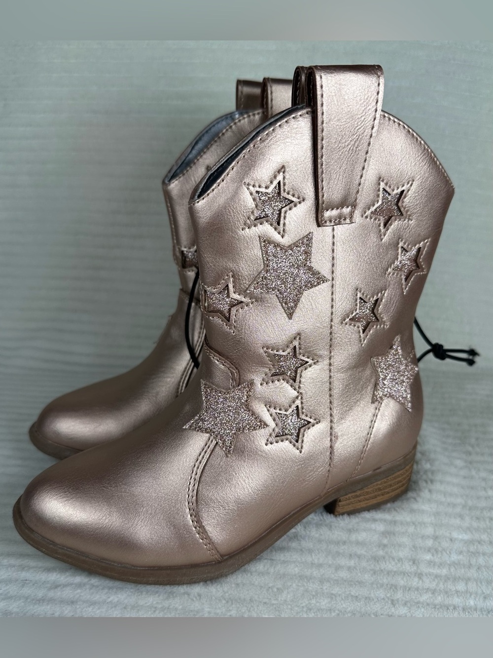 Thereabouts Toddler Girls Sienna Rose Gold Cowboy Boots NWT Size 11 toddler